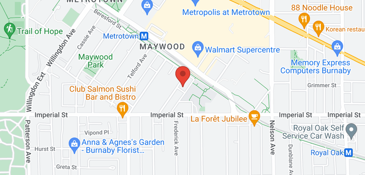 map of 1508 6658 DOW AVENUE